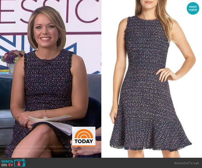 WornOnTV: Dylan’s tweed sleeveless dress on Today | Dylan Dreyer ...