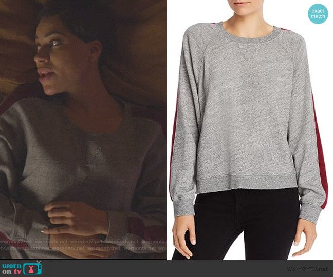 Color Block Stripe Sweatshirt by Splendid worn by Lucca Quinn (Cush Jumbo) on The Good Fight