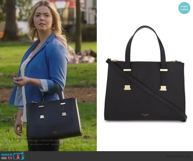 WornOnTV: Ali’s blue blazer and white cami on PLL the Perfectionists ...