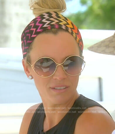 Teddi’s round sunglasses on The Real Housewives of Beverly Hills
