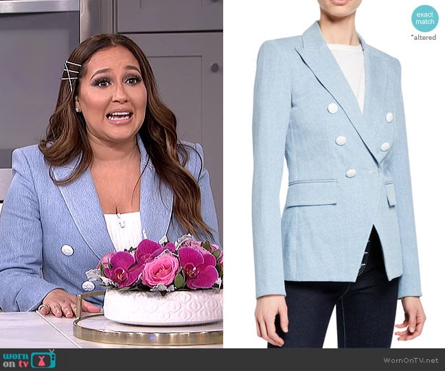 Miller Dickey Jacket by Veronica Beard worn by Adrienne Houghton on The Real