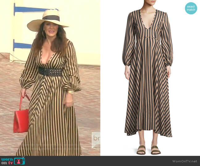 Kyle's brown houndstooth cape on The Real Housewives of Beverly Hills