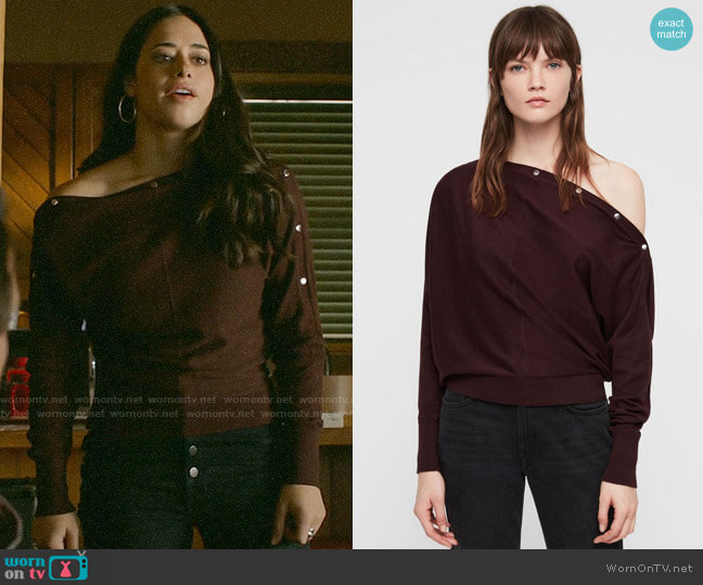 All Saints Elle Sweater worn by Liz Ortecho (Jeanine Mason) on Roswell New Mexico