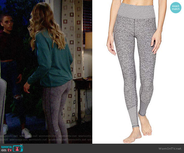 Alo Yoga High Waist Lounge Leggings in Dove Grey Heather worn by Flo Fulton (Katrina Bowden) on The Bold and the Beautiful