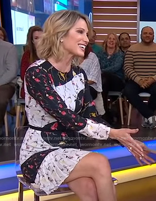 Amy’s floral pleated dress on Good Morning America
