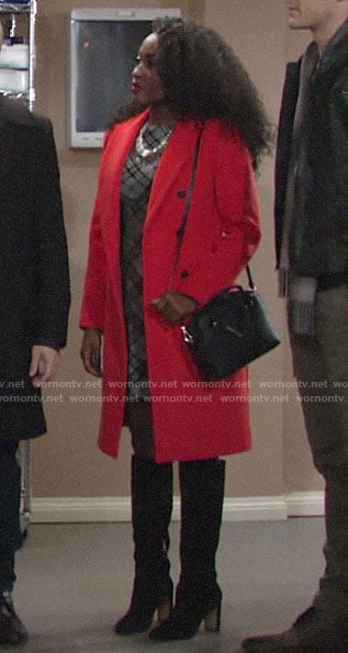 Ana's red coat on The Young and the Restless