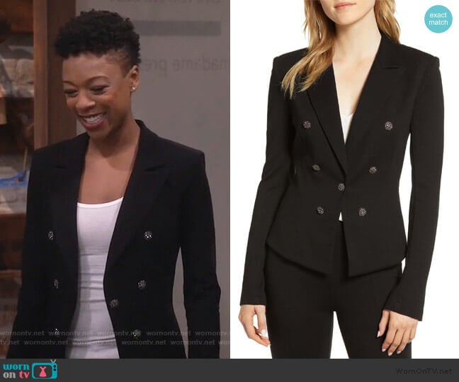 Jonesin Ponte Jacket by Bailey 44 worn by Samira Wiley