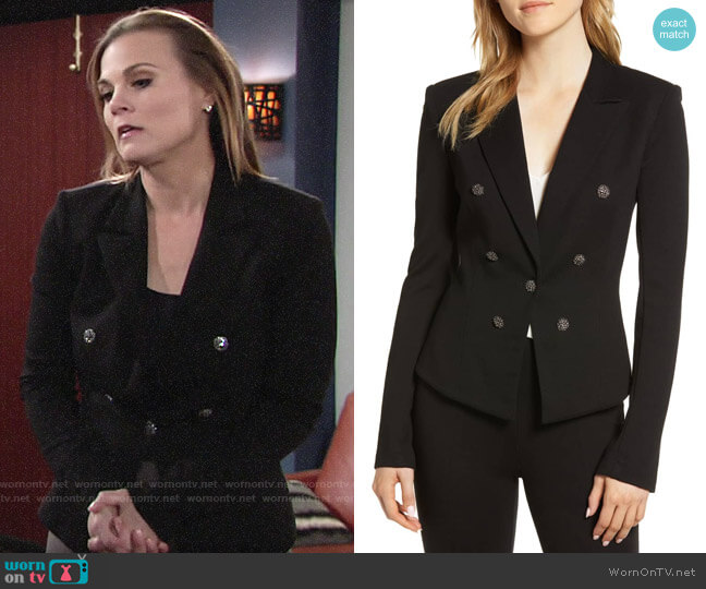 Bailey 44 Jonesin Ponte Jacket worn by Phyllis Newman (Gina Tognoni) on The Young and the Restless