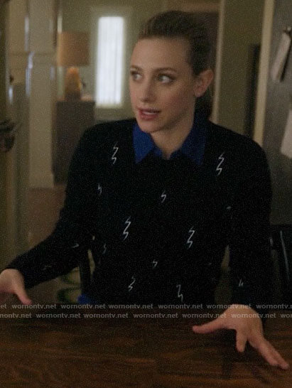 Betty’s lightning bolt sweater on Riverdale