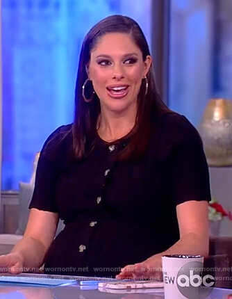 Abby’s black button down dress on The View