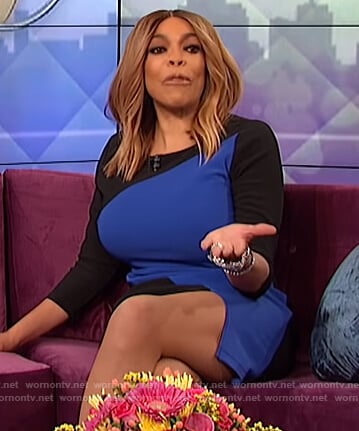 Wendy’s colorblock dress on The Wendy Williams Show