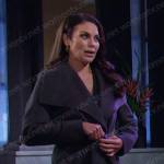 Chloe’s grey wrap coat on Days of our Lives