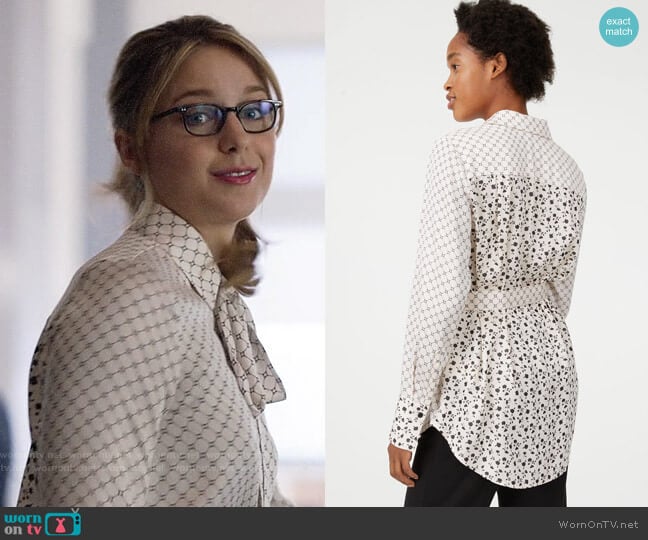 Club Monaco Farem Top worn by Kara Danvers (Melissa Benoist) on Supergirl