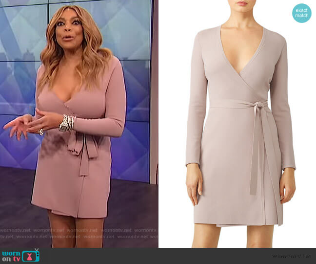 WornOnTV: Wendy’s pink knit wrap dress on The Wendy Williams Show ...