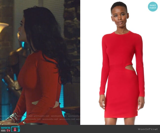 Railey Dress with Side Cutout Detail by Elizabeth and James worn by Isabelle Lightwood (Emeraude Toubia ) on Shadowhunters