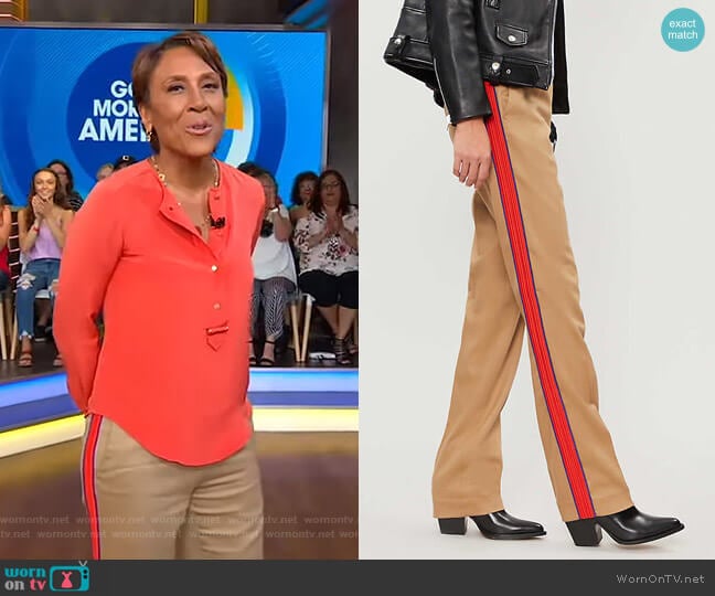 Ermanno Pants by Pinko worn by Robin Roberts on Good Morning America