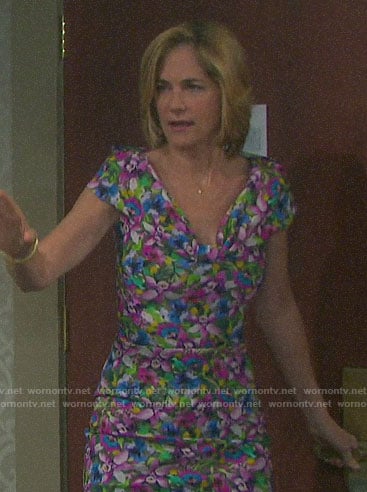 Eve's floral dress on Days of our Lives