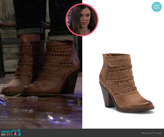 Fergalicious Wanderer Braided Boot worn by Willow Tait (Katelyn MacMullen) on General Hospital