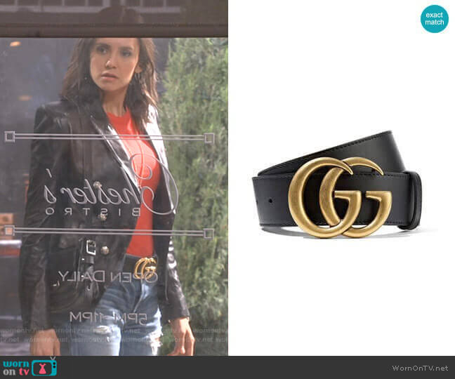 Cintura Donna Leather Belt by Gucci worn by Clem (Nina Dobrev) on Fam