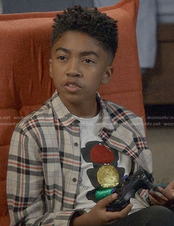 Jack's sequin traffic light tee on Black-ish