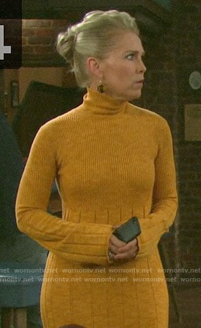 Jennifer's yellow sweater dress on Days of our Lives