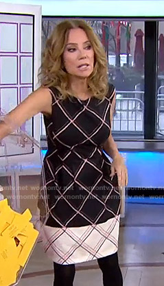 Kathie's colorblock checked dress on Today