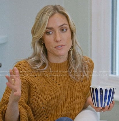 Kristin's mustard sweater on Very Cavallari