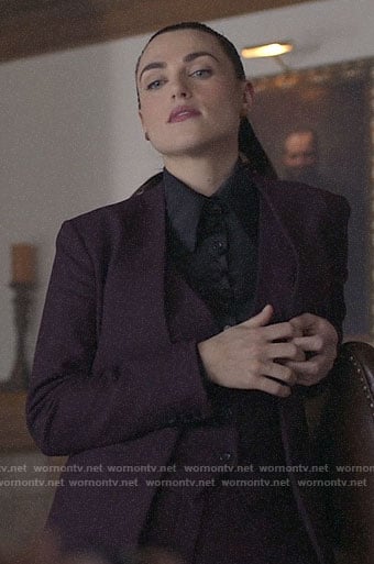 Lena's purple suit on Supergirl