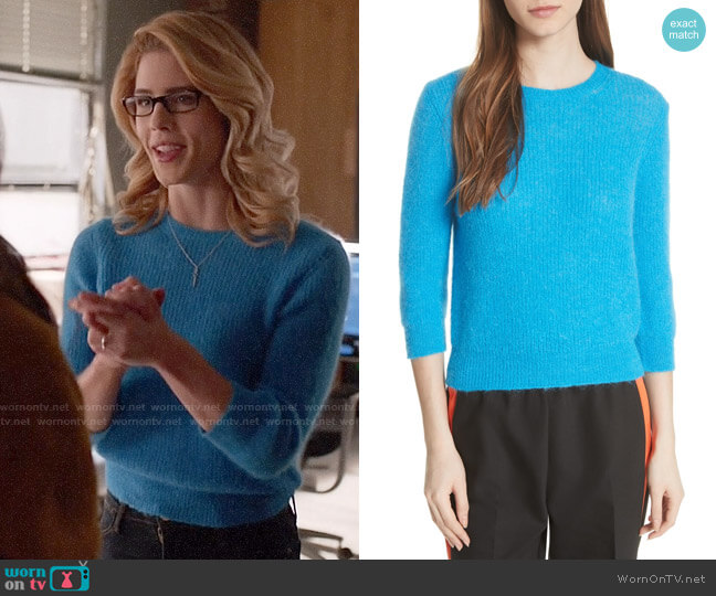 Maje Marcel Sweater worn by Felicity Smoak (Emily Bett Rickards) on Arrow