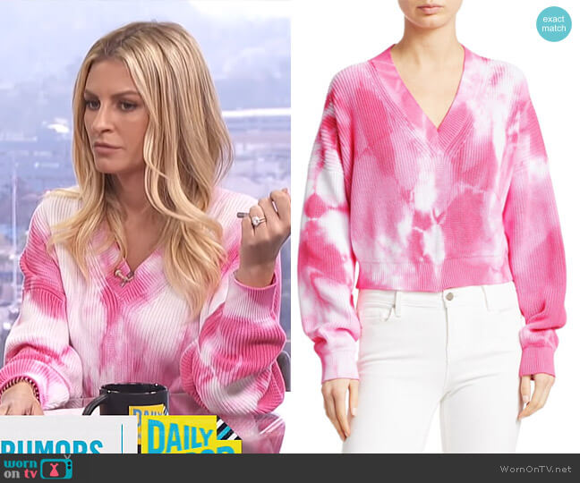 WornOnTV: Morgan’s pink tie dye top and shorts on E! News Daily Pop ...
