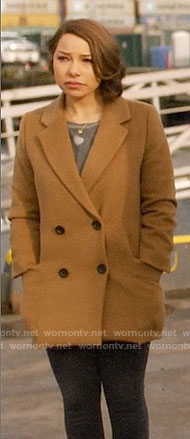 WornOnTV: Nora's camel coat on The Flash | Jessica Parker Kennedy