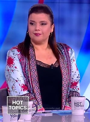 Ana’s print kimono on The View