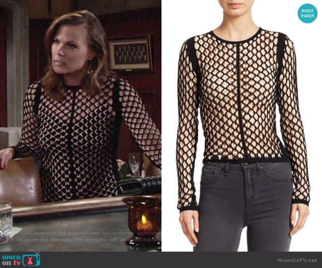 Rag & Bone Wes Top worn by Phyllis Newman (Gina Tognoni) on The Young and the Restless