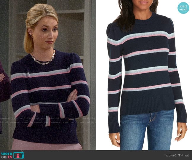 WornOnTV: Mandy’s navy and pink striped sweater on Last Man Standing ...