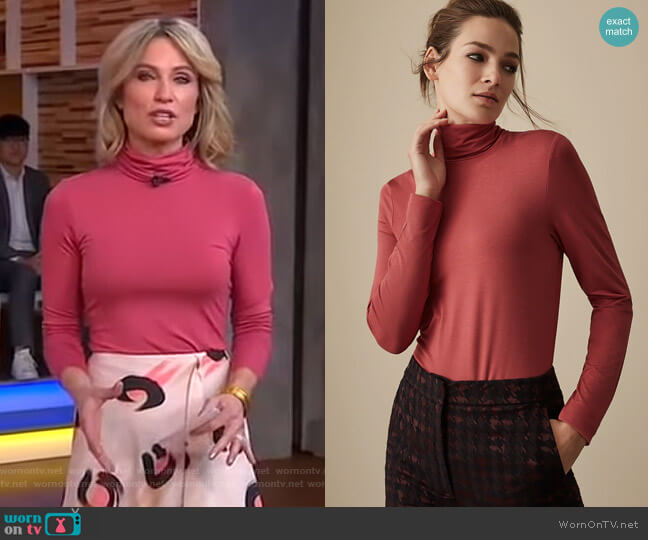 Charlie Top by Reiss worn by Amy Robach on Good Morning America