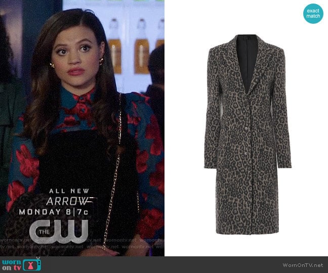 RtA Jamson Feline Mocha Coat  worn by Maggie Vera (Sarah Jeffery) on Charmed