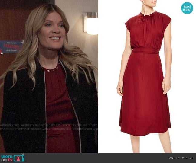 Sandro Conique Dress worn by Nina Reeves (Michelle Stafford) on General Hospital