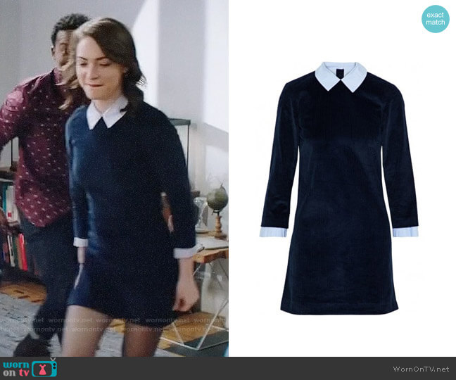 sandro laury dress worn by Cara Bloom (Violett Beane) on God Friended Me