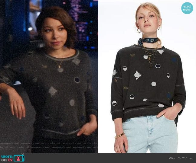 Scotch & Soda Printed Sweatshirt worn by Nora West-Allen (Jessica Parker Kennedy) on The Flash