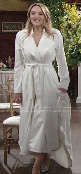 Summer’s bridal coat on The Young and the Restless