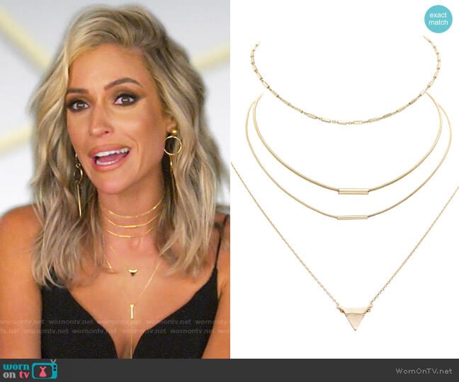 Uncommon James Better On You, Tennessee and Blush Necklaces worn by Kristin Cavallari on Very Cavallari