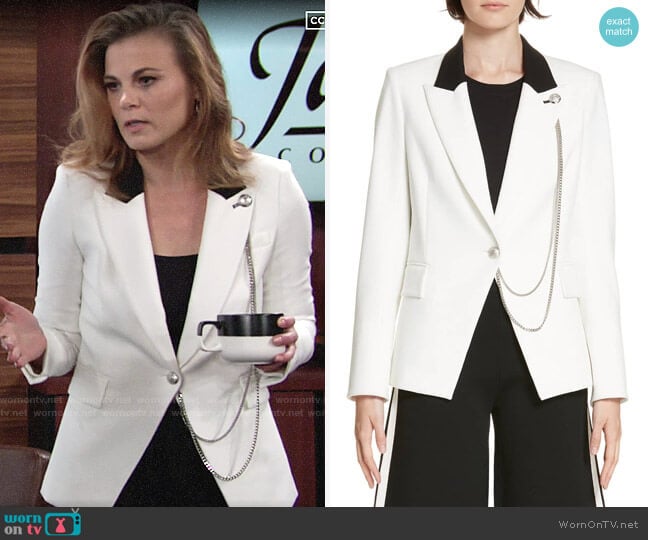 Veronica Beard Fergus Jacket worn by Phyllis Newman (Gina Tognoni) on The Young and the Restless