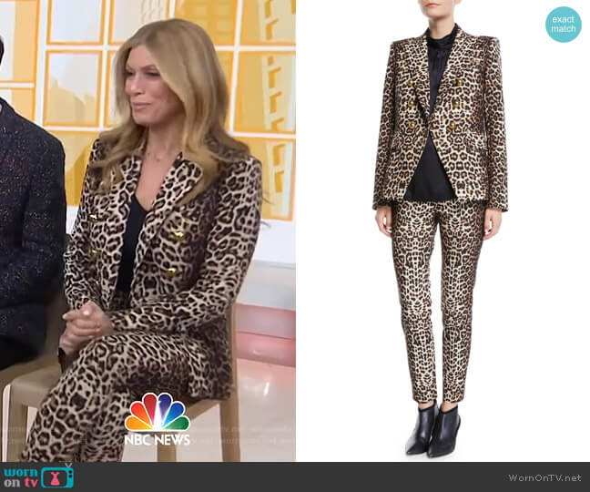 Miller Dickey Jacket and Lago Pants by Veronica Beard worn by Jill Martin on Today