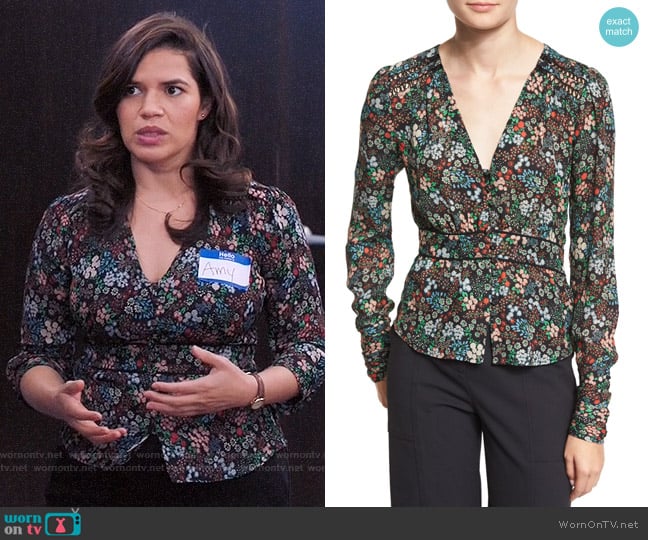 Veronica Beard Ripley Top worn by Amy (America Ferrera) on Superstore