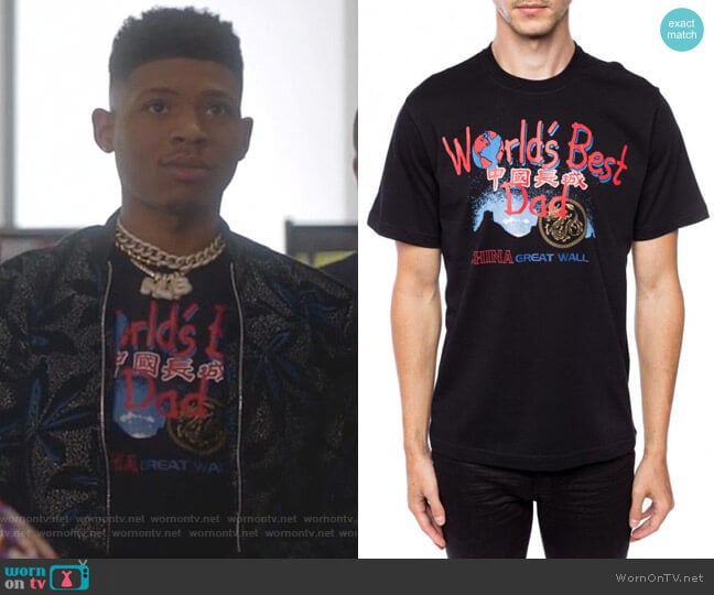 China Tourist Cotton T-shirt by Vetements worn by Hakeem Lyon (Bryshere Y. Gray) on Empire