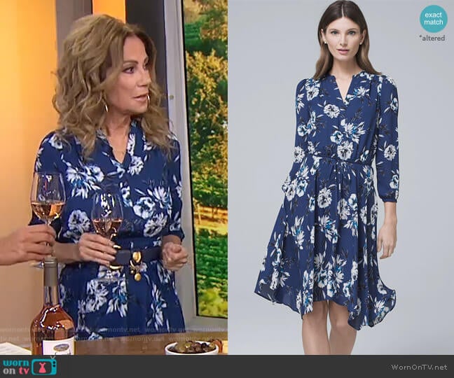 WornOnTV: Kathie’s blue floral dress on Today | Kathie Lee Gifford ...