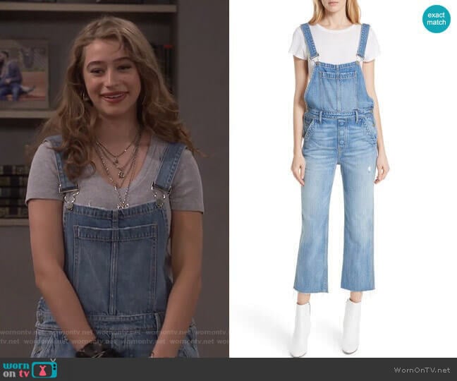 Shannon’s denim overlalls on Fam