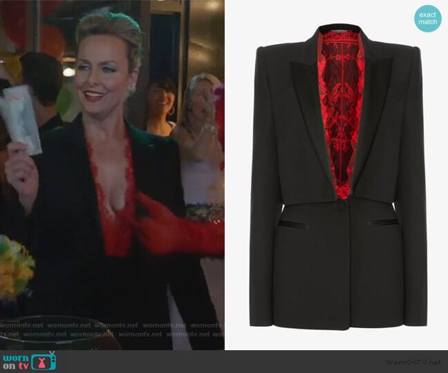 Sarabande Lace Box Jacket by Alexander McQueen worn by Jacqueline (Melora Hardin) on The Bold Type