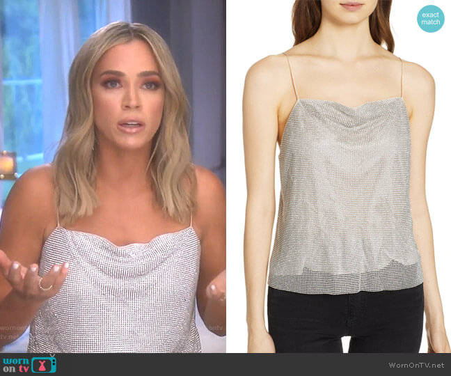 Harmon Camisole by Alice + Olivia worn by Teddi Mellencamp Arroyave on The Real Housewives of Beverly Hills