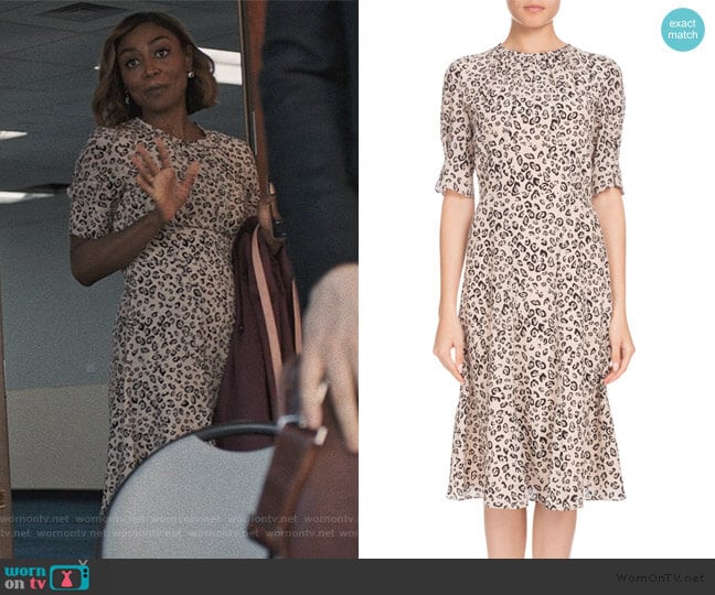 WornOnTV: Daisy’s white leopard print dress on Madam Secretary | Patina ...